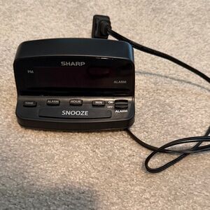 Black Digital Alarm Clock